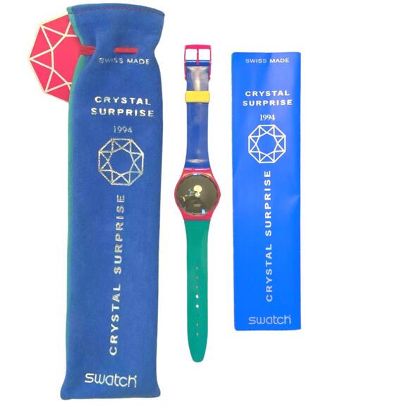 Vintage Swatch watch CRYSTAL SURPRISE GZ129 New old stock - Picture 2 of 4